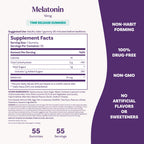 Natrol 10 mg Melatonin Gummies, Time Release Sleep Gummies for Adults, Minimize Wake Ups, Strawberry-Flavored, 55 Count, 55 Day Supply