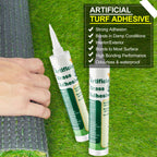 Threlaco 4 Tubes Turf Glue for Artificial Grass 10 oz Artificial Turf Tape Grass Paint Concentrate Glue Carpet Adhesive for Synthetic Surfaces(No Caulk Gun)