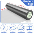 CroBlissful Extra Wide 12 Inch x 20 ft Window Screen Tape Mesh Repair Strong Adhesive Waterproof Fiberglass Screen Repair Kit Patch for Window Door Tears Holes(Gray)