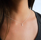 Annika Bella North Star Necklace, Cubic Zirconia Pendant, Silver Chain Necklace, Celestial Jewelry for Women, Gift for Her (1pc)