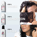 Love Ur Curls Fragrance Free Shampoo and Conditioner Set with All in One Curl Cream Styler for Curly Hair, 3 Step System to Repair, 200 mL