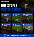 Sandbaggy 500-Count 6-Inch Galvanized Landscape Staples - SOD Garden Stakes ~ Trusted by Farmers & Contractors Across the USA