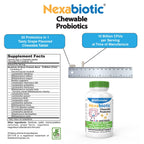 DrFormulas Chewable Probiotics for Kids & Adults | for Oral Dental Health, Bad Breath, & Better Digestion 20 Multi Strain - S boulardii, Lactobacillus plantarum and Bifidobacterium infantis, 60 Chews