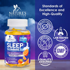 Melatonin Sleep Gummies - 6mg Per Serving - Sugar-Free Sleep Support Melatonin Gummy for Adults - Extra Strength Sleeping Gummy Supplement - Supports Restful Sleep - Tasty Orange Flavor - 120 Gummies
