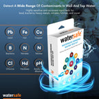 Watersafe The Original Water Testing Kit for Drinking Water, Well and Tap Water, Sensitive Lead in Water Test, Bacteria, Hardness, pH, Nitrates, Easy Instructions, Lab-Accurate Results, 2 Pack