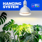 Barrina Hanging Grow Light Bulbs for Indoor Plant, 25W Full Spectrum, Timer