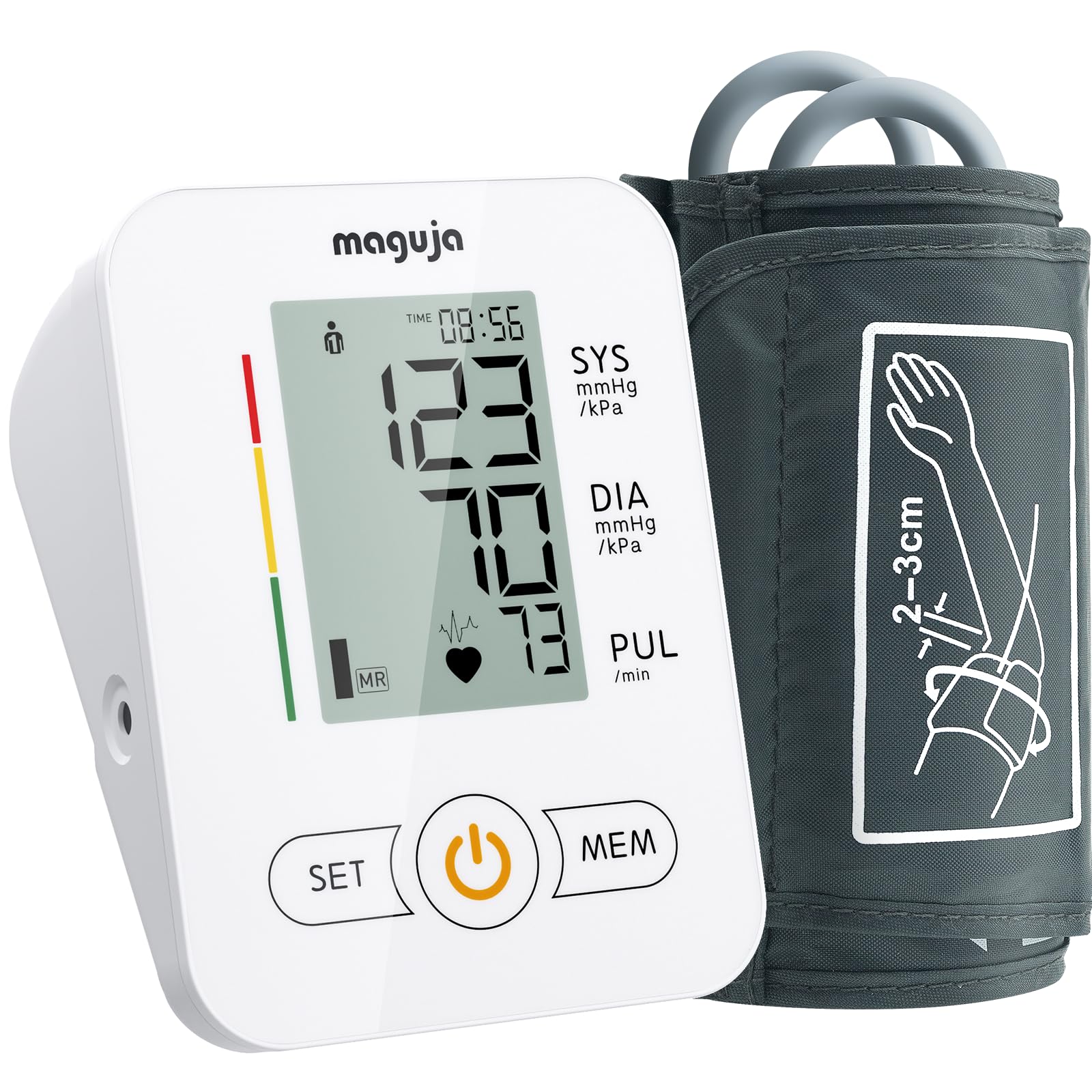 Arm Blood Pressure Monitor,maguja Blood Pressure Machine,BP Monitor Automatic Upper Arm Digital with Blood Pressure Cuff for Home Use
