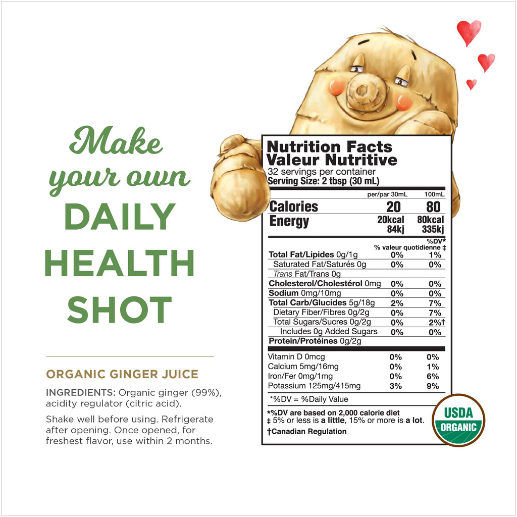 99% Pure Organic Ginger Juice The Ginger People Digestive Aid 32oz 1Pk