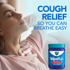 Vicks VapoRub, Original, Cough Suppressant, Topical Chest Rub & Analgesic Ointment, Medicated Vicks Vapors, Relief from Cough Due to Cold, Aches & Pains, 1.76oz each (pack of 3)