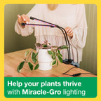 Miracle-Gro, Grow Light for Indoor Plants - 10W LED, Flexible 2-Head, Selectable Spectrum for Indoor Plants, Seeds, Herbs, Flowers, Plug-in Anywhere for Any Plant
