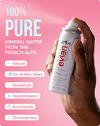 Evian Facial Spray 1.7 oz Travel 6-Pack - Hydrating Mineral Water Mist for Face & Skin - Refreshes Makeup and Tones Skin - TSA-Approved Mini Facial Spray Set for Daily Skincare Hydration