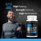 Iron Boost Pro Capsules - Official Iron Boost Pro Advanced Supplement Support - Maximum Strength, Natural IronBoost Pro for Overall Health & Wellness Reviews, 60 Capsules for 1 Month