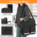 samdew Large Wheelchair Bag to Hang on Back, Wheelchair Accessories Backpack for Adult & Senior, Wheelchair Pouch with Medicine Storage Insulation Pocket & Shoulder Strap, Bag Only
