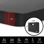 NETANY 2 Pack Extra Thick Kneeling Pad for Gardening, Comfortable Knee Pad Cushion, Extra Large Foam Kneeler Mat for Gardening, Baby Bath, Workout, Exercise & Yoga, Mechanic, 17.8 x 11 x 1.5 in, Black
