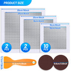 Ranekie 14 Pack Drywall Repairs Patch, 4/6/8 Inch Drywall Repair Kit with Extended Self-Adhesive Mesh,Large Hole Patch Repair for Drywall,Heavy Duty Dry Wall Hole Repair Patch