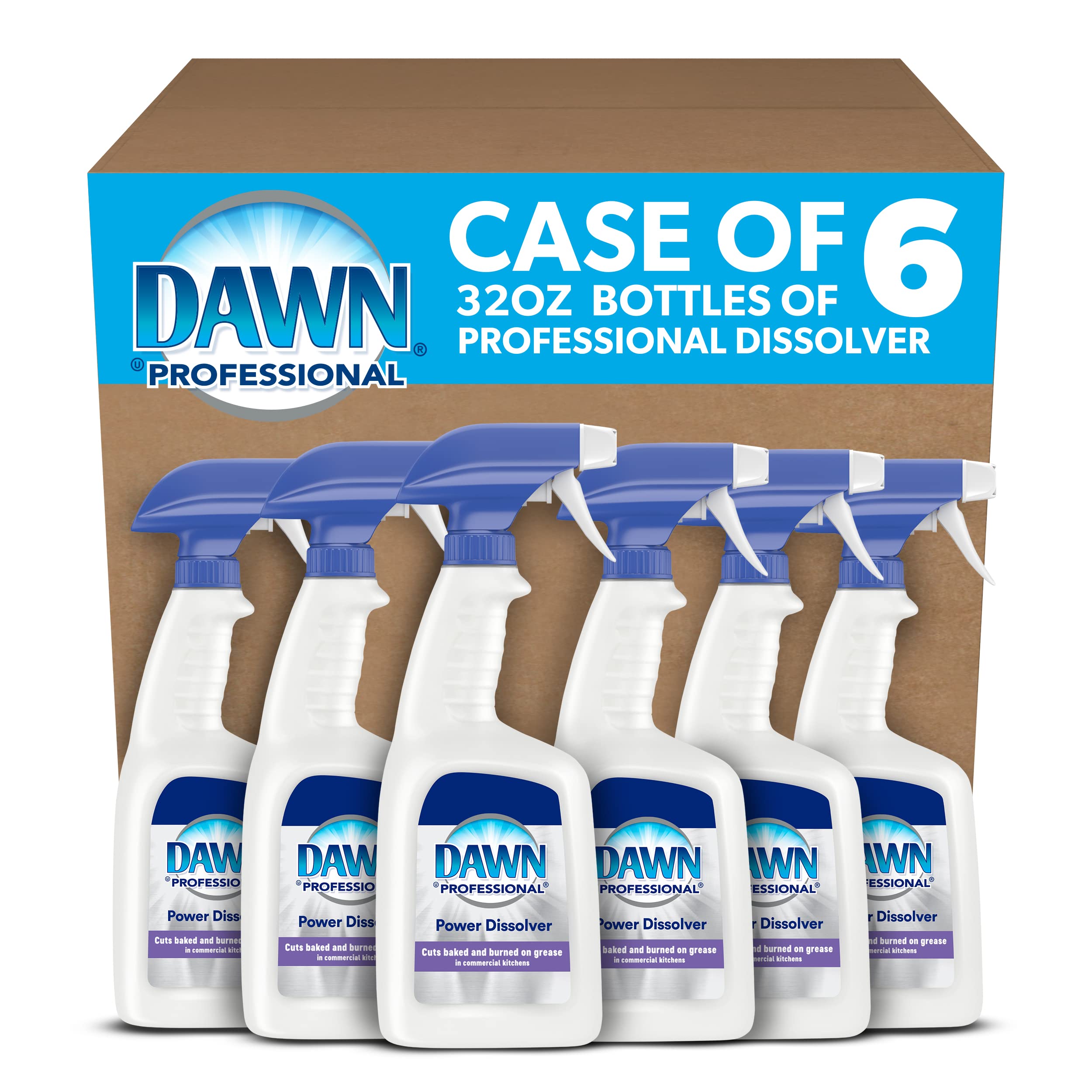Dawn PRO Power Dissolver Commercial Kitchen Degreaser Spray (32 oz, 6 pack)