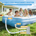 SNMUMU Small Pool Pump and Filter Kit, Powerful 530 GHP Above Ground Pool Filter Pump Quickly and Cleanliness of Your Pool Water, Pool Pumps for Above Ground Pools (Gray 530GHP)