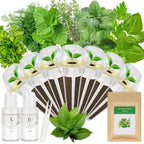 Gourmet Herb Seed Pod Kit for AeroGarden, idoo, Ahopegarden, MUFGA Hydroponics Garden with Basil, Parsley, Thyme, Mint, Cilantro, Dill, Oregano - Compatible with All Hydroponics (7-Pod)