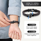 JoycuFF Fathers Day Ideas Gifts for Best Dad Ever from Daughter Knot Bracelet fro Men To My Dad Anniversary Birthday Gift for Father Love you Forever
