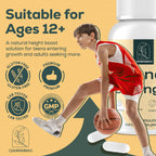 CystoRebalance 25-in 1 Bone Strength Supplement - for Natural Growth, Digestion and Stress - High Absorption - Calcium, Magnesium, Zinc, Ashwaganda and Multivitamins for Age 12+ | 60 Caps