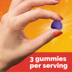 Emergen-C Elderberry Gummies, Elderberry Immune Support Natural Flavors with High Potency Vitamin C, Back to School Essentials - 36 Count