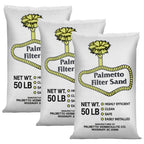 Palmetto 3 Pack Pool Filter Sand, Clean and Clear Water, Natural Sand for Residential and Commercial Pool Sand Filter Pumps, 50 Pound