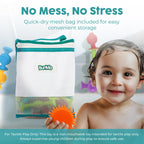 BUNMO Bath Toys Suction - Connect, Build, Create - Toddler Bath Toys - Hours of Fun & Creativity - Fine Motor Skills - Stimulating Sensory Toys - Non-Mouthable Toy 3+ - Textured 44 Pack