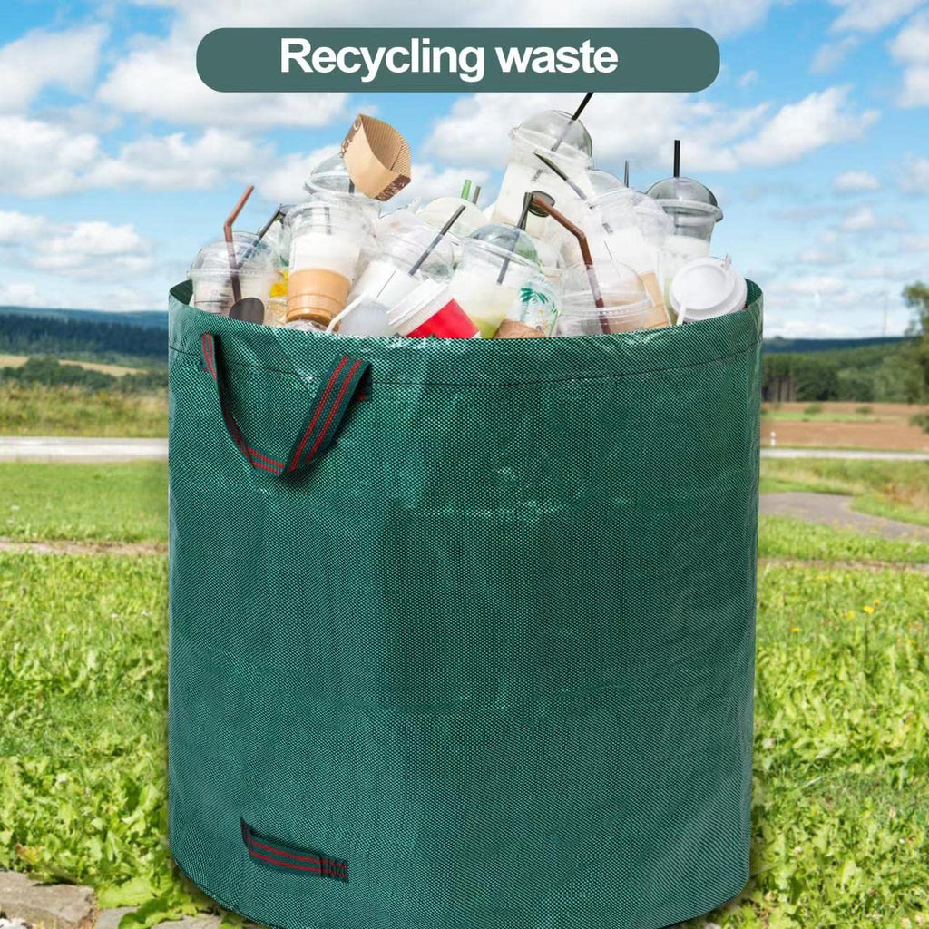 Pilntons 3 Pack 137 Gallons Reusable Yard Waste Bags with Double Bottom