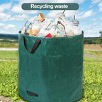 Pilntons 3 Pack 137 Gallons Reusable Yard Waste Bags with Double Bottom