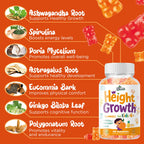 Juneno Height Growth Vitamins Supplement Gummies - Grow Taller for Teens Kids Boys Girls - Natural Height Increaser Maximizer Multivitamin