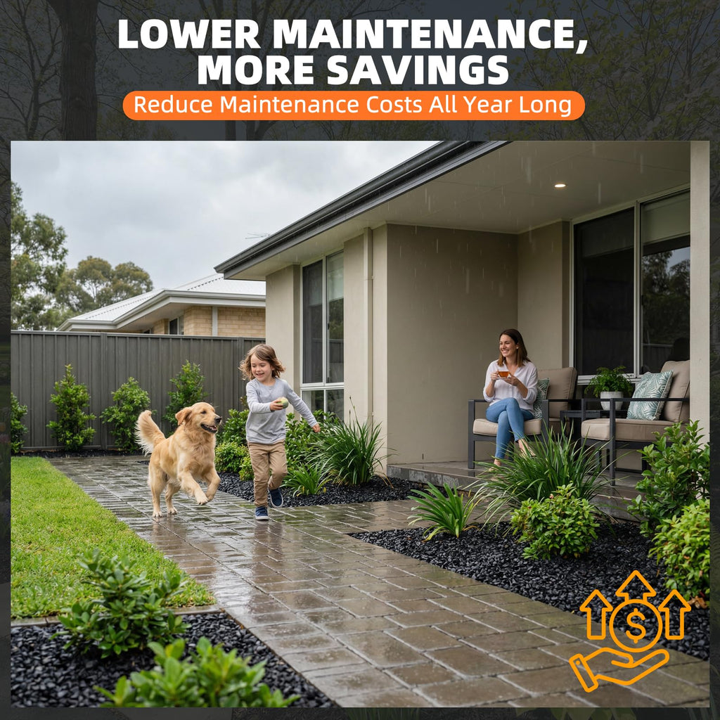 Shabebe Rock Glue for Landscaping 1 Gallon, Ultra-Stick Mulch Bond Gravel Binder & Stone Adhesive, 100% Water-Permeable Pea Gravel Stabilizer, Long-Lasting Rock Glue for Paths, Patios & Borders