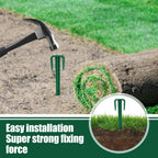 Nuanchu 100 Pcs 4 Inch Stakes Sod Garden Stakes Bulk, Landscape Garden Stake for Membrane, Sod Staples Tent Stake, Netting, Turf, Landscaping and Gardening