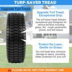 RRQ 4.10/3.50-4 Flat Free Tire and Wheel, 10" Heavy Duty Solid Tire, 2 Pack