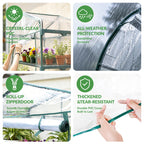 KOL 27x19x76 in PVC Cover 5-Tier Mini Greenhouse, Indoor Outdoor