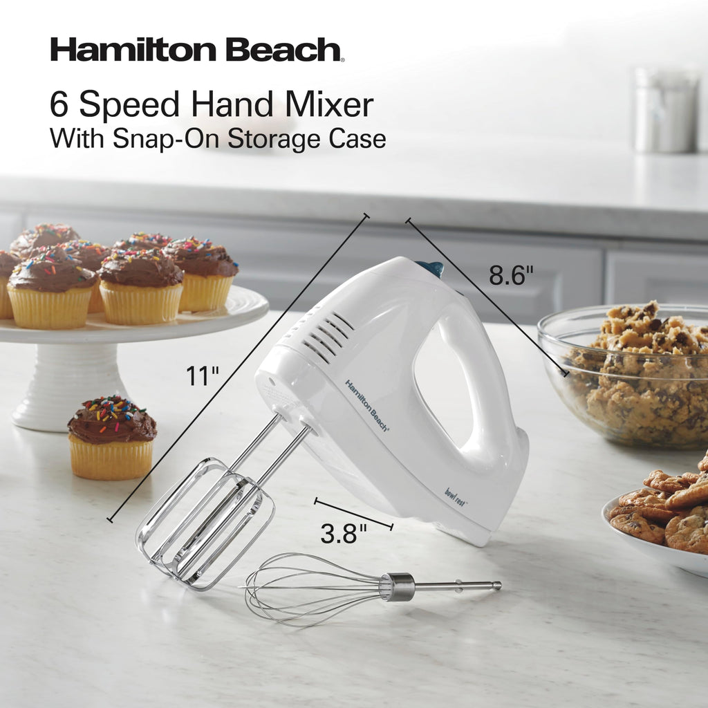 Hamilton Beach 6-Speed Electric Hand Mixer With QuickBurst and Bowl Rest