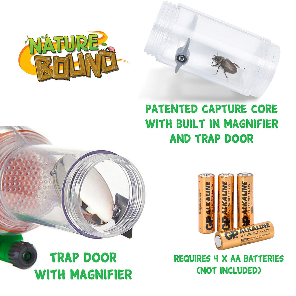 Nature Bound Bug Catcher Vacuum with Light Up Critter Habitat Case | Eco-Friendly Outdoor Toys for Kids | Includes Vacuum and Cage | Bug Vacuum for Kids Toy | Bug Catcher Vacuum