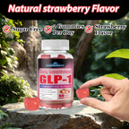 2 Pack GLP-1 Supplement for Women & Men, Sugar Free Gummies GLP 1 Probiotic Akkermansia Muciniphila w. Berberine Ceylon Cinnamon Fiber Support GLP1 Levels for Metabolism Digestive & Gut Health
