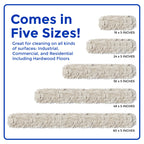 Nine Forty Industrial-Grade 60x5 Cotton Dust Mop Head Refills, Perfect Replacement for Busy Home, Gym, Industrial and Commercial Spaces, Heavy-Duty Mop for Janitorial & Housekeeping Needs - 1 Pack