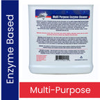 Commercial Multi-Purpose Enzyme Cleaner & Odor Eliminator | Pet & Human Urine, Stains & Odors | Carpet, Laundry, Bathroom, Drain & Trash Deodorizer | Dog, Cat, Organic Waste Remover (1 Gallon)