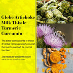 NEW NORDIC Active Liver Gummies, Milk Thistle, Artichoke & Turmeric Supplement, Natural Peach Mango Flavor, Sugar Free & Vegan, 60 Count (Pack of 1)
