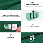 BALEINE 7.5 ft Christmas Tree Storage Bag, Heavy Duty 900D Oxford Fabric with Reinforced Handles and Dual Zippers Wide Opening, Extra Large Storage Container (Green)