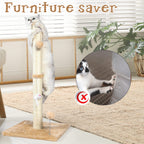 ANWA 32" Tall Sisal Cat Scratching Posts Tree for Indoor Cats Adults, Beige