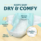 Swaddlers Diapers, Size 4 (15-34 lbs), 150 Count, Fragrance Free, Hypoallergenic, Absorbent, Pediatrician Recommended, Skin Safe