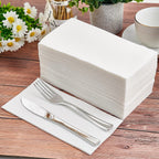 200PACK Disposable Hand Towels for Bathroom, Soft and Absorbent Paper Guest Towels Disposable Decorative Bathroom Hand Napkins for Kitchen, Parties, Weddings, Dinners