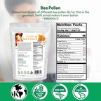 Z Natural Foods Spanish Bee Pollen Granules - Pure & Raw Pollen Granule, Product of Spain - Nutrient-Dense for Energy & Immune Support - Aromatic Sweet Flavor, Sprinkle on Salads & Smoothies, 1lb