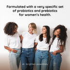 Dr. Brighten Women’s Probiotic - Probiotics, Prebiotics with Antioxidants & Sunfiber for Healthy Hormones, Balanced Female Microbiome, Ovaries and Immune Health - 60 Capsules
