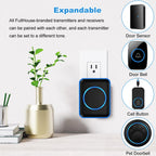 Caregiver Pager, FullHouse Wireless Call Button 1000+ Feet, SOS Alert Nurse Calling Elderly Fall Help System for Patient/Disabled Monitoring at Home, IP55 Waterproof