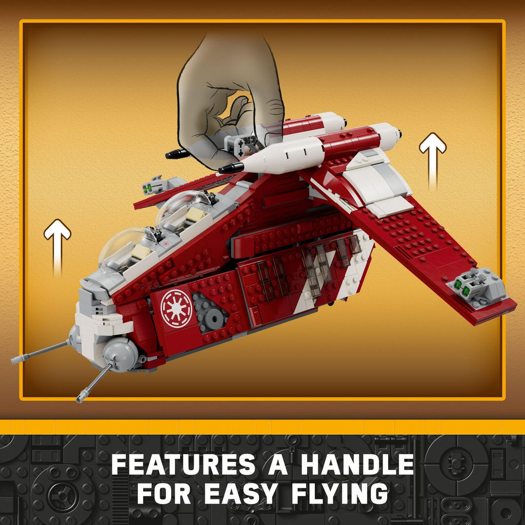 LEGO Star Wars: The Clone Wars Coruscant Guard Gunship 75354 Buildable Star Wars Toy for 9 Year Olds, Gift Idea for Fans Including Chancellor Palpatine, Padme and 3 Clone Trooper Minifigures