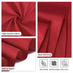Heneger CozRhythm 8 Pack Red Tablecloth 60 x 126 Inch Rectangular Table Cloth for 8 Foot Rectangle Tables, Wrinkle Resistant Washable Polyester Fabric for Christmas Buffet Wedding Party