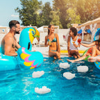 Zhehao 50 Pack 5 Shapes Hot Tub Sponge Absorber Oil Absorbing Sponge Foam Hot Tub Scum Absorber for Swimming Pool Spa Cleaning Accessories(White)